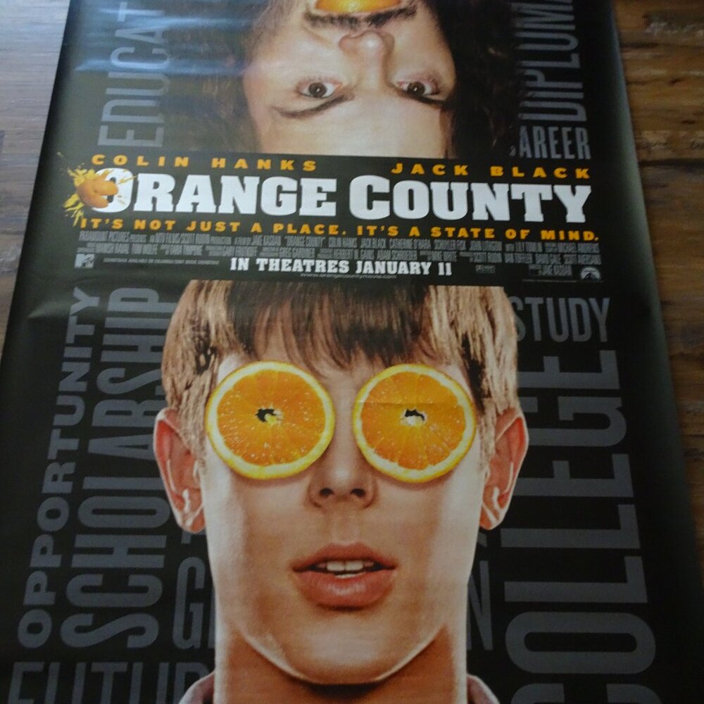 ORANGE COUNTY - MOVIE BANNER WITH JACK BLACK AND COLIN HANKS